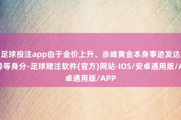 足球投注app由于金价上升、赤峰黄金本身事迹发达优异等身分-足球赌注软件(官方)网站·IOS/安卓通用版/APP