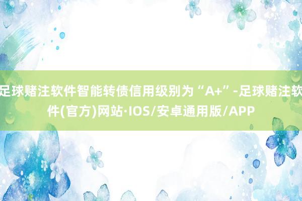 足球赌注软件智能转债信用级别为“A+”-足球赌注软件(官方)网站·IOS/安卓通用版/APP