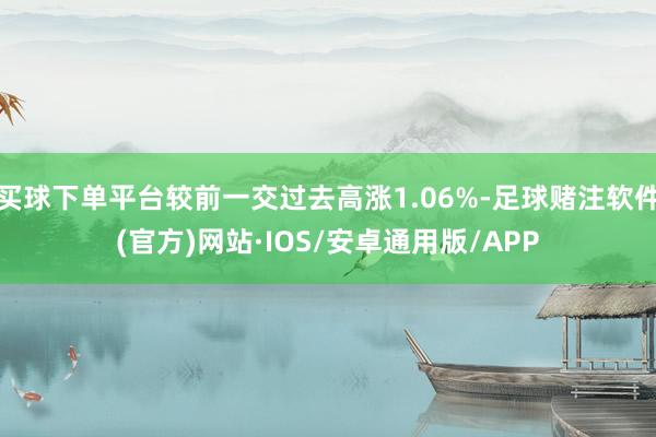 买球下单平台较前一交过去高涨1.06%-足球赌注软件(官方)网站·IOS/安卓通用版/APP