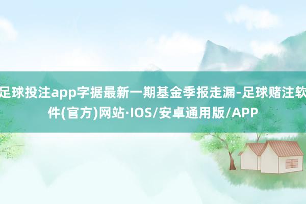 足球投注app字据最新一期基金季报走漏-足球赌注软件(官方)网站·IOS/安卓通用版/APP