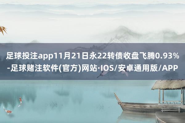 足球投注app11月21日永22转债收盘飞腾0.93%-足球赌注软件(官方)网站·IOS/安卓通用版/APP