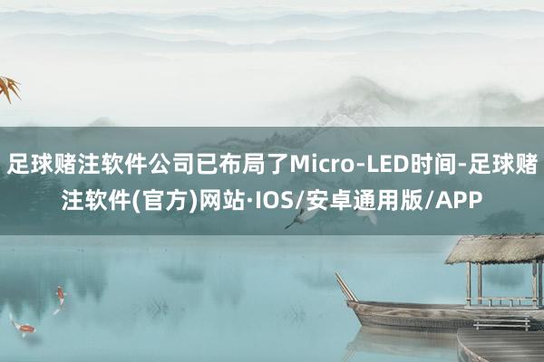 足球赌注软件公司已布局了Micro-LED时间-足球赌注软件(官方)网站·IOS/安卓通用版/APP