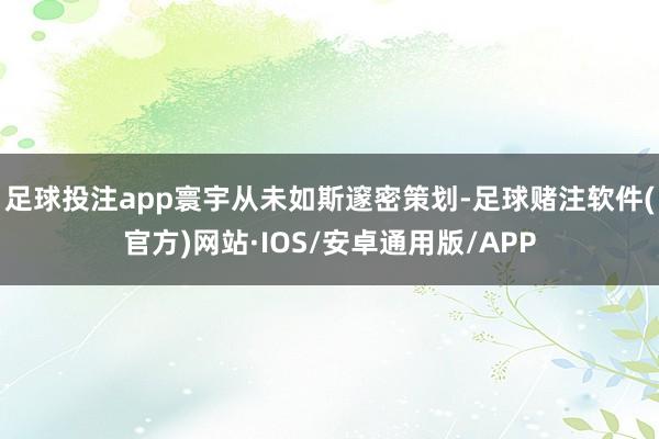 足球投注app寰宇从未如斯邃密策划-足球赌注软件(官方)网站·IOS/安卓通用版/APP