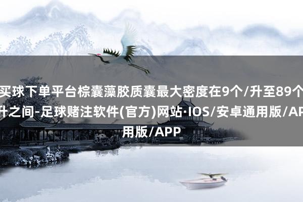 买球下单平台棕囊藻胶质囊最大密度在9个/升至89个/升之间-足球赌注软件(官方)网站·IOS/安卓通用版/APP