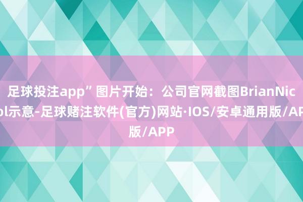 足球投注app”图片开始：公司官网截图BrianNiccol示意-足球赌注软件(官方)网站·IOS/安卓通用版/APP